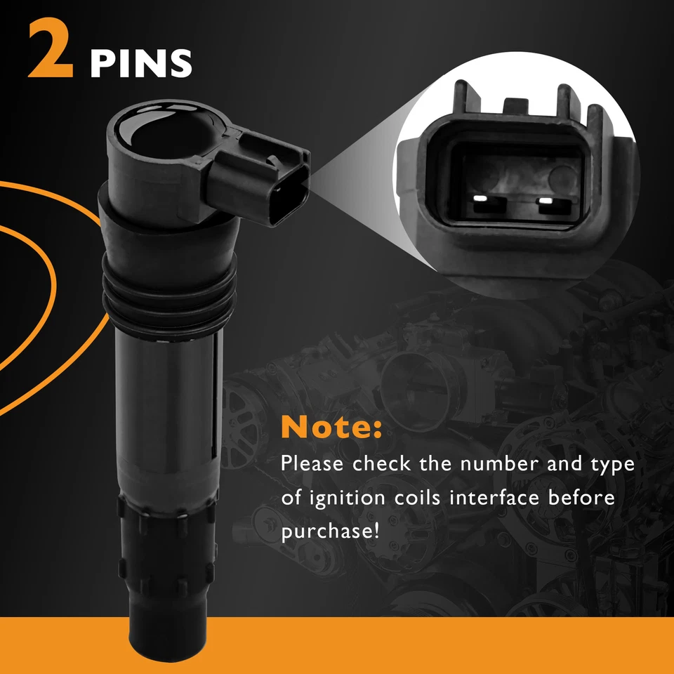 4 комплекта катушек зажигания 129700-4400 для 99-12 Suzuki Hayabusa GSX1300R GSX1300RZ - Изображение 3 из 4