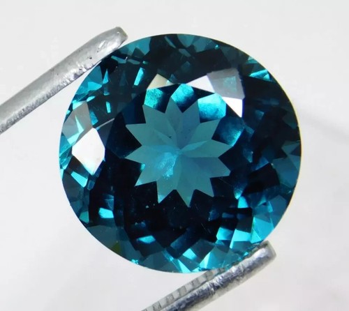 Blue Green Color Indicolite Tourmaline 9-10 Ct Natural Certified 100% Gemstone - Picture 4 of 7