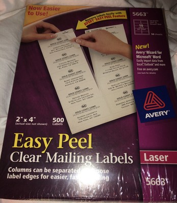 Avery mailing labels 8660 template