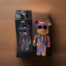 Brand New B5 + Wireless Graffiti Bear Speaker Paint Splatter Colorful Print