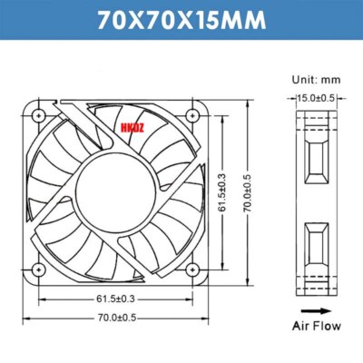 40 Mm X 10 Mm, 0,12 A, 2-polig, 5 V DC, Bürstenloser Lüfter Mit Gleitlager