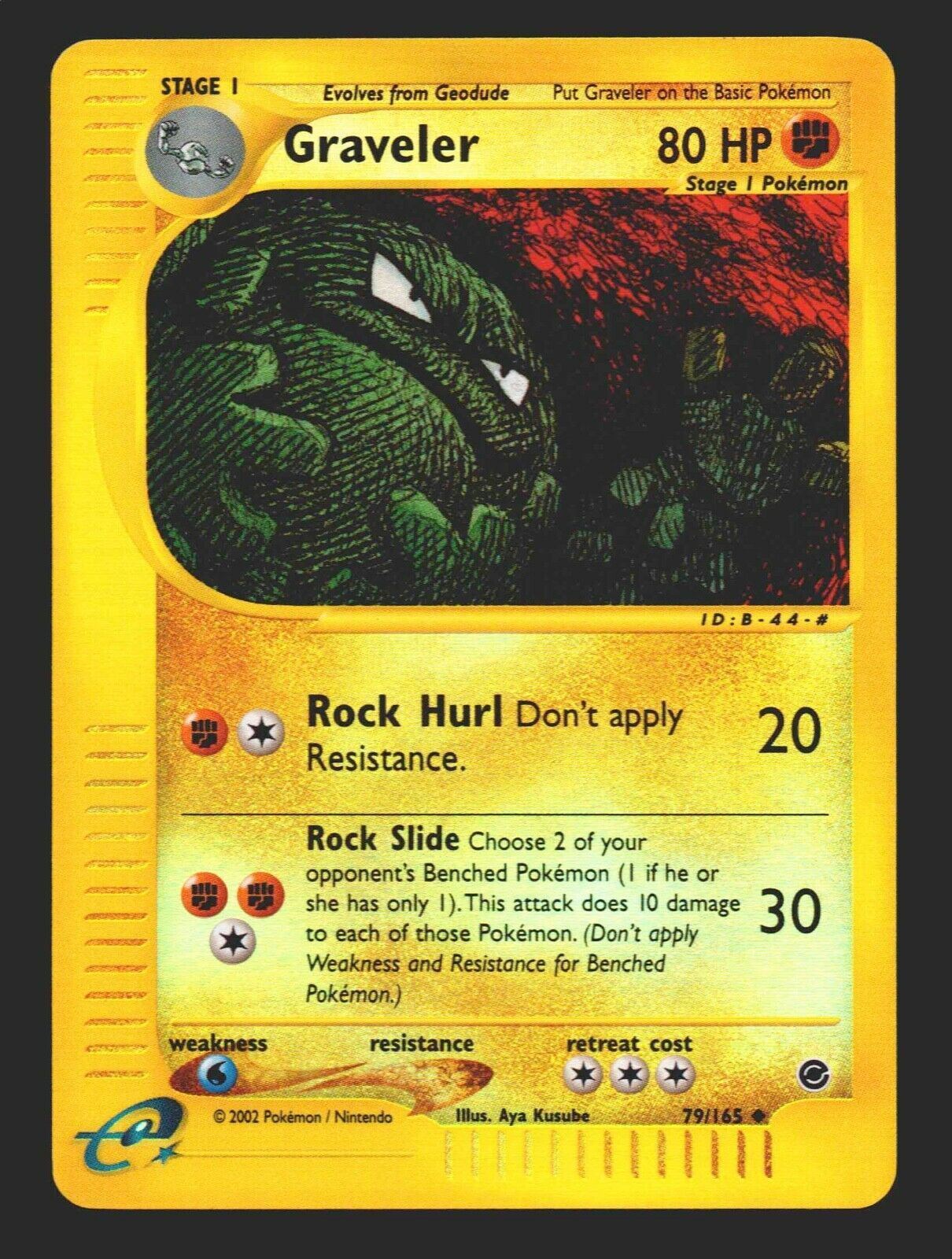 Pokemon Graveler 79/165 Uncommon Reverse Holo Expedition Card NM