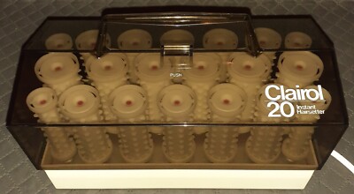 Vintage Nice Clairol 20 C-20S-Z Instant Hairsetter Hot Rollers NO CLIPS  Tested!
