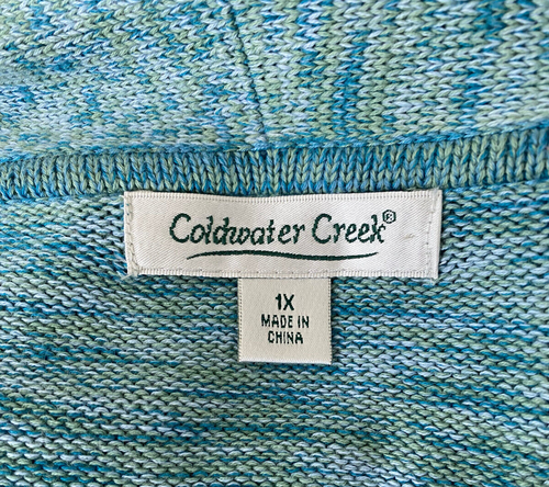 Coldwater Creek Open Cardigan Sweater Plus Size 1X - Picture 4 of 4
