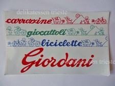 GIORDANI BICICLETE bici giocattoli auto pedali ADESIVO STICKER originale vintage