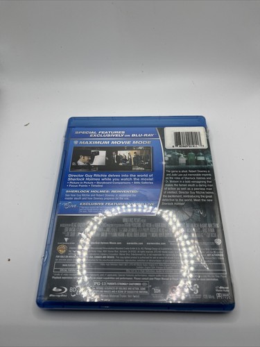 NEW BLU RAY - SHERLOCK HOLMES - ROBERT DOWNEY , RACHEL McADAMS, JUDE LAW - Picture 2 of 2
