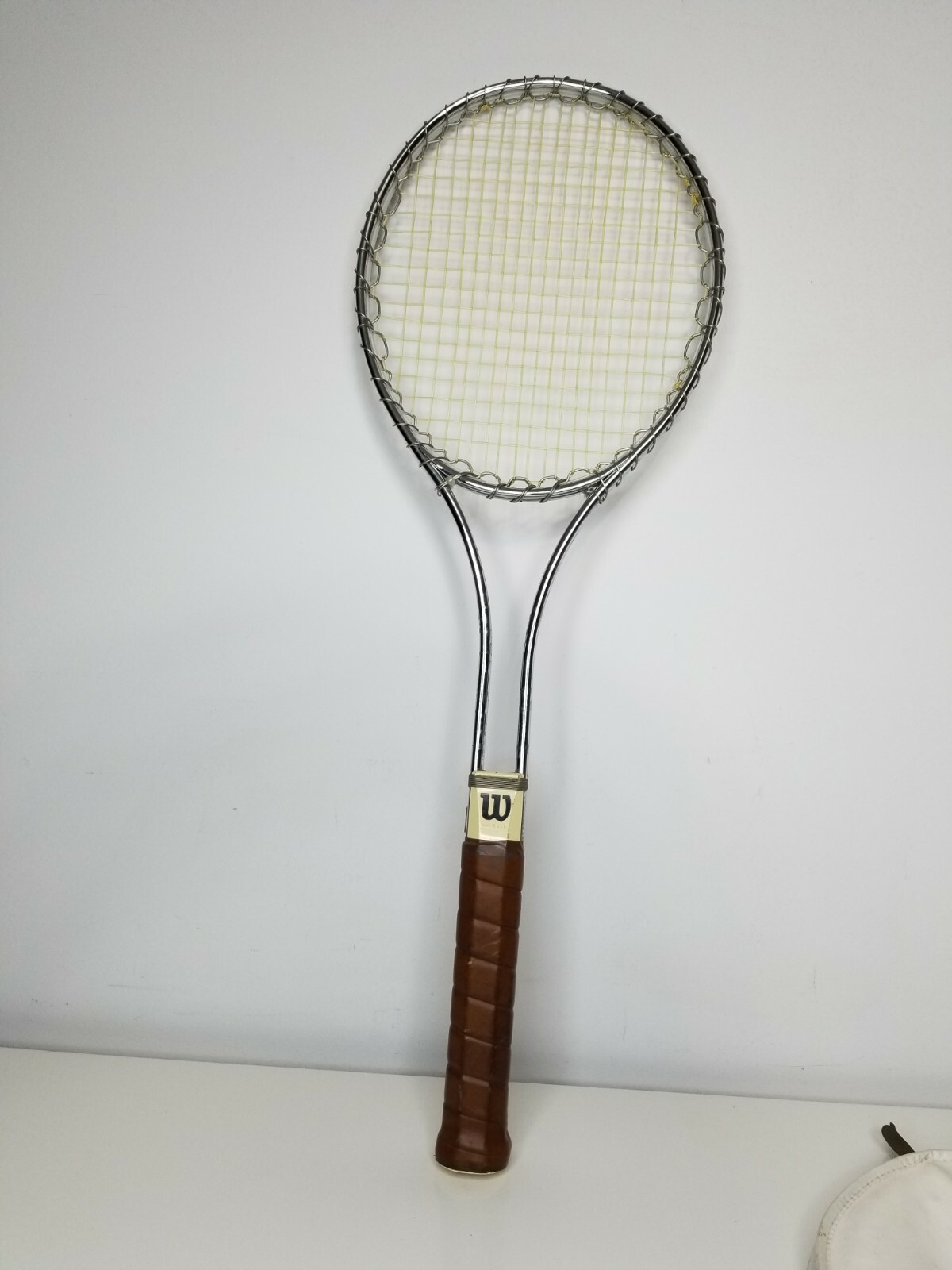 Wilson T2000 Tennis Racquet and Cover 4 5/8 Medium Vintage USA Metal Rare cover - Picture 6 of 12