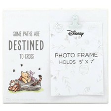 Winnie The Pooh, Piglet, Tigger - Paths Destined To Cross Wood Photo Clip Frame