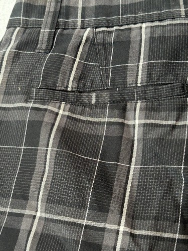 Hurley Shorts Mens W32 Plaid Chino Skating Surfing Hiking Swimming Fishing - Picture 12 of 12