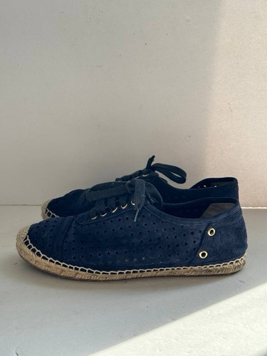 Jimmy Choo Dara Star-Perforated Espadrille Sneaker Size 36 - Picture 3 of 11