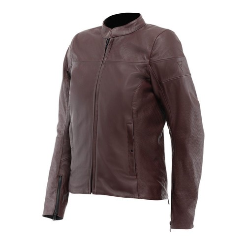 Motorcycle Jacket Pelle Woman Dainese ITINERE Bordeaux