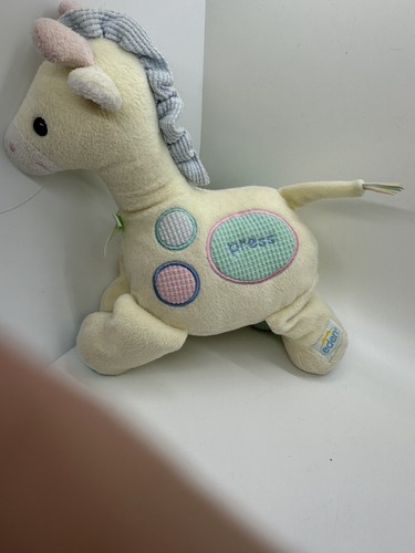 Eden Giraffe Plush Musical Lullaby Stuffed Animal Yellow Press To Play 9" - Picture 2 of 5