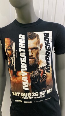 Conor McGregor Floyd Mayweather 2017 Boxen Promotion District T-Shirt Small