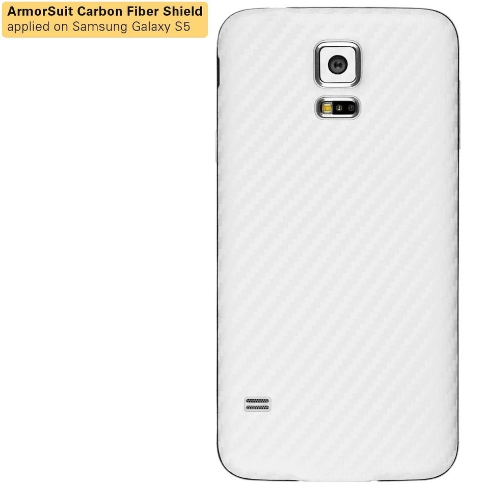 ArmorSuit Samsung Galaxy Note II Screen Protector + White Carbon Fiber Skin USA - Image 2 of 4