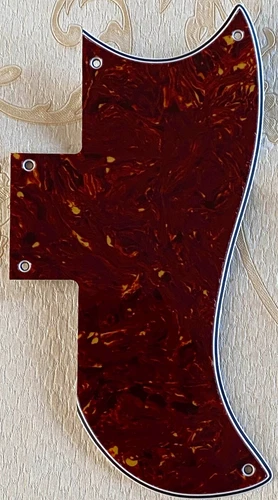 Pick Gibson SG 61 Style Guitar Pickguard Scratch Plate,4 Ply Red Tortoise