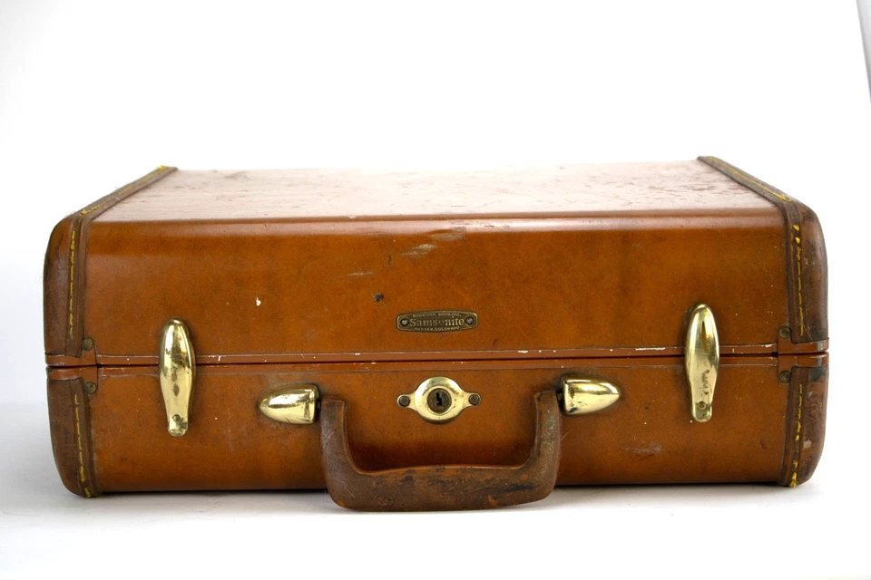 🧳 Vintage 1940s Samsonite Shwayder Bros Suitcase | Style 4616 Hard Shell Luggag - Image 3 of 4