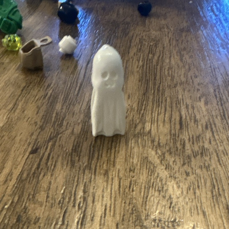 Glow in the Dark White Ghost Minifigure Costume Body Part 1pc For LEGO