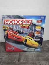 Monopoly Junior Disney Pixar Cars Game 2015 Hasbro Lightning McQueen New Sealed