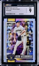Jacob Misiorowski 2026 Topps Chrome Refractor #196 CGC 9
