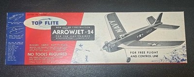 Top Flight Arrow Jet 24 Flying Scale Model Kit  24''WS See Details! US Seller