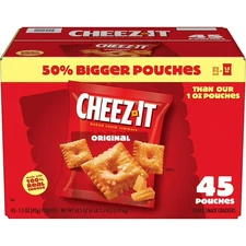 Cheez-It Baked Snack Cheese Crackers Original 45 packs - 1.5 ounces each FRESH!!