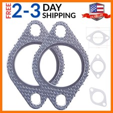 Exhaust Flange Gasket 2.5 Inch 2 Pcs 2-bolt For Front Down Mid Catback Manifo... Exhaust Flange Gasket 2.5 Inch 2 Pcs 2-bolt For Front Down Mid Catback Manifo...
