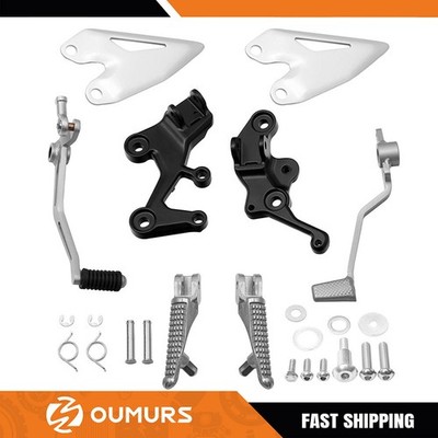 Driver Footpegs Pegs Bracket Fit For Kawasaki Ninja 400 2018-2024/Z400 2019-2024