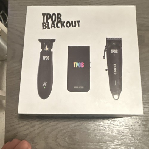 TPOB Blackout Haircutting Kit Hair Clippers Trimmers Set Black Face Head