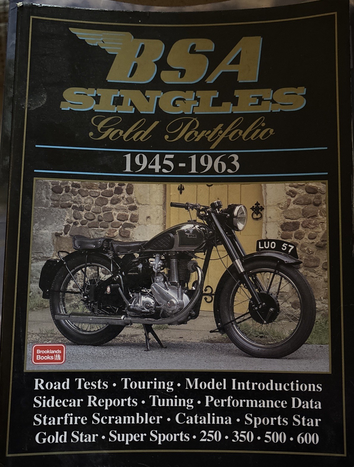 R M Clarke  BSA Singles Gold Portfolio 1945-1963 Road Test Book