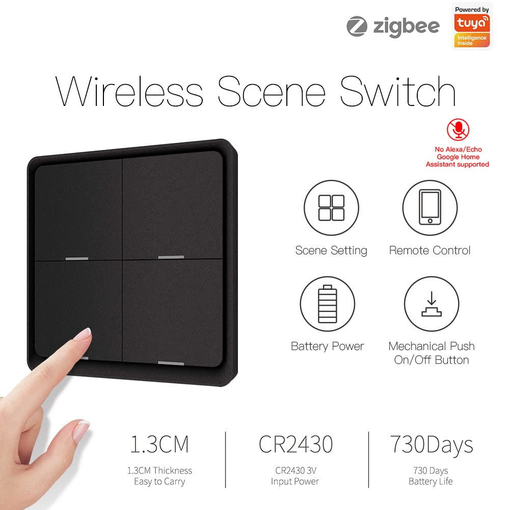Controller Scene Zigbee 4 Gang Sottile | Estetica e Domotica - 2