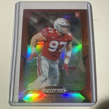 2019 Panini Prizm Draft Picks Prizms Red #126 Nick Bosa 49ers Rookie Buckeyes