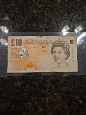 Great Britain Bank of England 10 Pounds Note Banknote British QE2 Elizabeth 2000