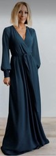 Baltic Born Lydia Dress In Topaz Size XL Wrap Long Sleeve Maternity Wedding