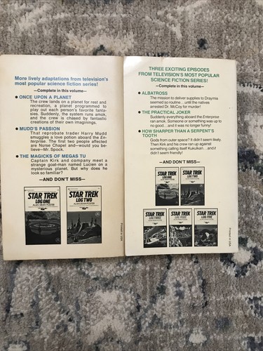 Star Trek Log Three & Log Six Alan Dean Foster Paperbacks - Picture 2 of 3