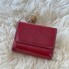 VIVIENNE WESTWOOD Red enamel Leather wallet from Japan