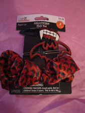 New Celebrate Halloween Hair Bow Clips Barrette Costume Accessory Vampire Bats