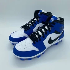 Jordan 1 Retro MCS Baseball Cleats Blue Black White AV5354-411 Size 11 Mens