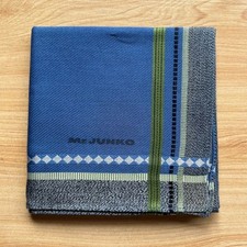 HANDKERCHIEF JAPAN ART GEOMETRIC PLAIN COTTON MEN'S POCKET SQUARE 18" B0801