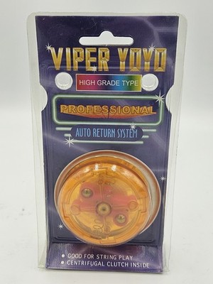 VINTAGE 1998 Hyper Yoyo Pro Spinner Professional Auto Return System ORANGE