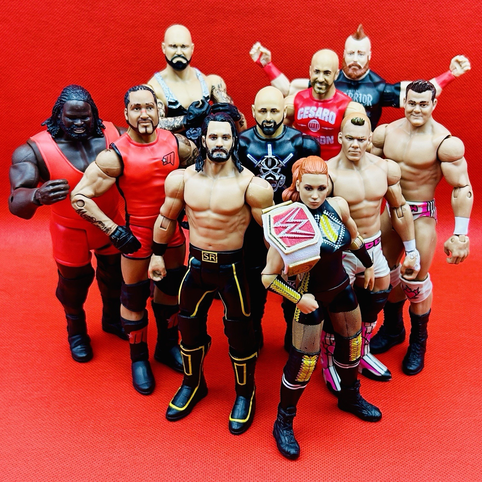 Mattel WWE Anderson Gallows Hart Dynasty Mark Henry MVP Basic Lot Supreme Teams