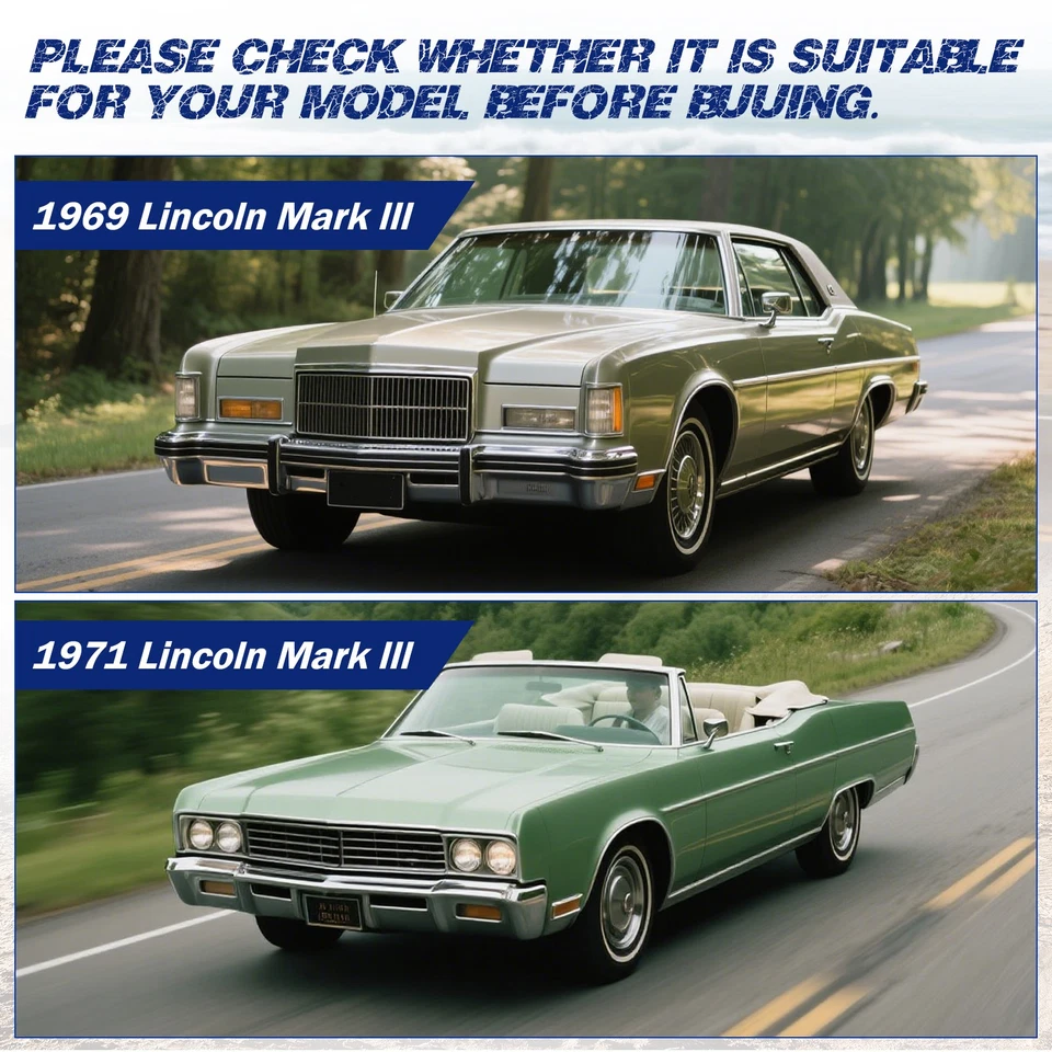 Electric Headlight Conversion Kit Motor fits for 1969-1971 Lincoln Mark III New - Image 3 of 4