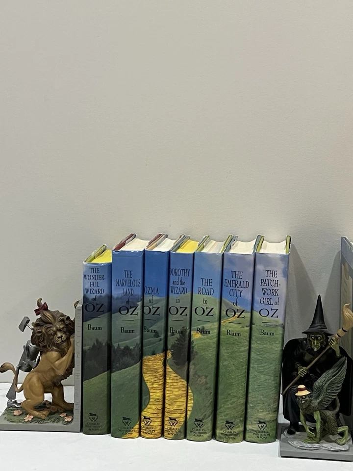 Bradford Exchange Wizard of Oz 1st Edition Library & Collectable bookends Foto 4 de 4