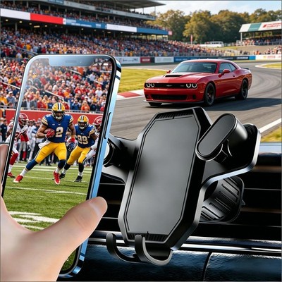 Car Mount Air Vent Phone Holder Swivel Cradle Strong Grip AC for Smart Phones