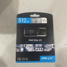 PNY - PRO Elite V3 512GB USB 3.2 Gen 2 Flash Drive - Black
