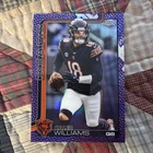 2025 Topps Chrome Football Caleb Williams /75 Leather Purple - VALUE EXCLUSIVE -