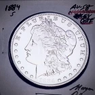 1884-S GEM AU+++! AMAZING MONSTER KEY DATE! U.S. MORGAN DOLLAR. WOW!