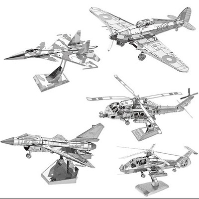 Flugzeug 3D Metall Puzzle Modell Baukasten DIY Spielzeug Kinder Erwachsene