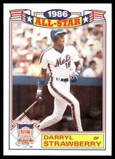 Darryl Strawberry 1987 Topps #8 Mets MLB READ FREE SHIPPING AutographDen