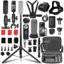 PellKing Accessories Kit for insta360 X4,Included Carrying Case with Belt,2 P...