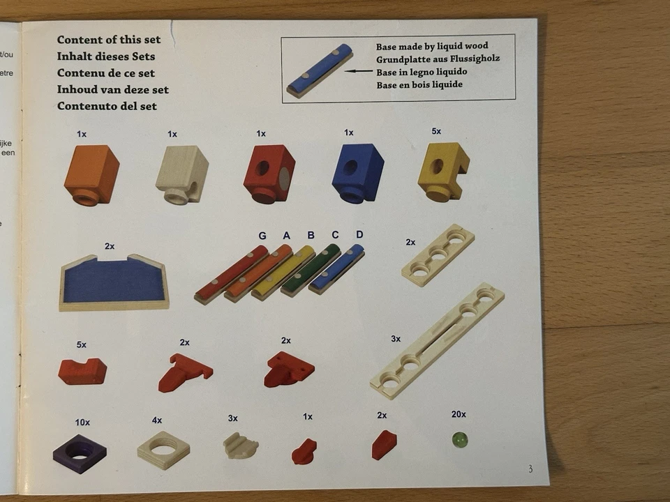 Quadrilla Melody Basic Set Kugelbahn Murmelbahn Komplettset Original - Bild 4 von 4